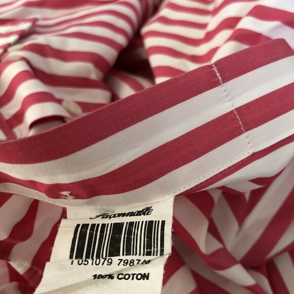 Faconnable Men's Striped Button Down Front Shirt P - Picture 10 of 10